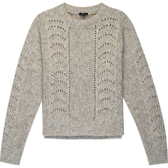 Rails Sweaters - Rails Mara Sweater Alpaca Wool Blend Eyelet Pullover Size Small